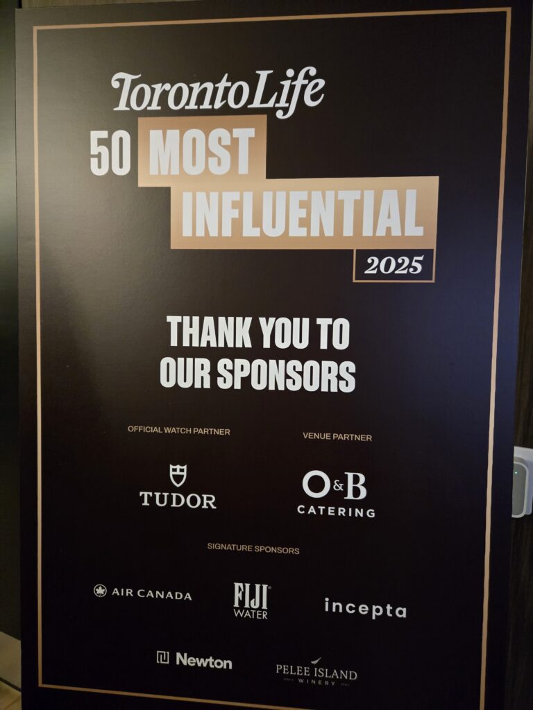 Toronto Life 50 Most Influential 2025
